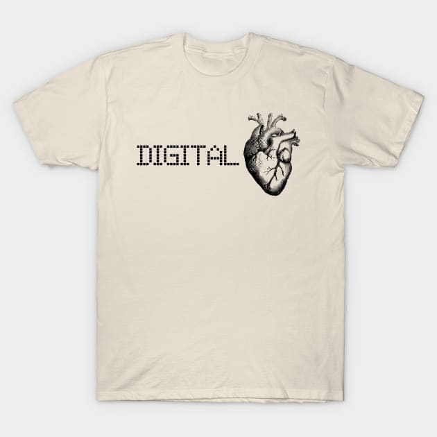 Digital Heart Modern IT Robotics Geeky T-Shirt by Anthony88